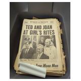 Tote of Vintage Newspapers