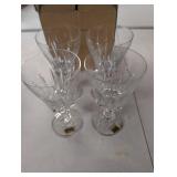 4 German Crystal Glasses