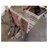 Wood & Metal Wheelbarrow