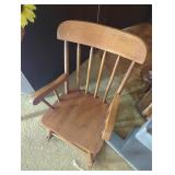 Wooden Spindle Rocking Chair