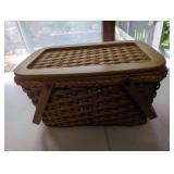 Woven Basket with Lid