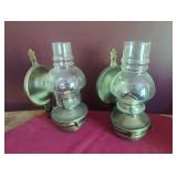 Brass Wall Oil Lamps