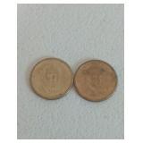 Two U.S. Dollar Coins
