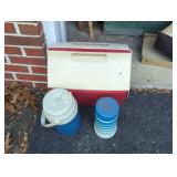 Vintage Igloo Cooler Set