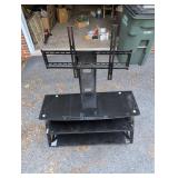 Black Glass TV Stand