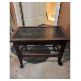 Wooden Table with Slate Top