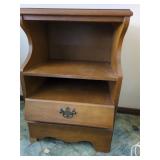 Wooden Nightstand With Drawer