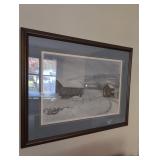 Framed Winter Scene Print