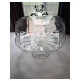 Glass Cake Stand with Dome