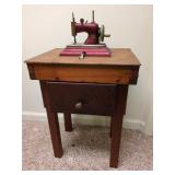 Toy Sewing Machine & Table