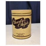 Charles Chips Tin Container