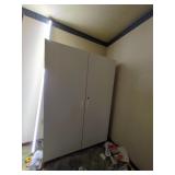 White Two-Door Cabinet