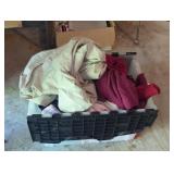 Plastic Bin with Clothing