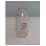 Cloverland Glass Milk Bottle