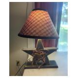 Rustic Star Table Lamp
