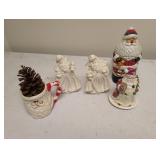 Holiday Santa Figurines