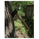 Wood-Handled Hatchet