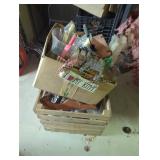 Wood Crates with Miscellaneous Contents