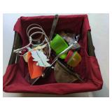 Basket of Assorted Kitchenware