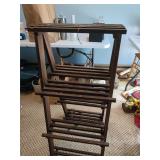 Folding Wood Plant Stand