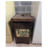 Wooden Trash Bin
