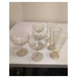 Seven Glass Goblets