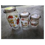 Glass Cannisters with Lids