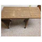 Folding Table on Casters
