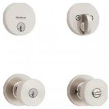 Pismo Satin Nickel Knob Set