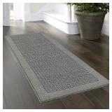 Grey Runner Rug, 2'x6'