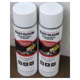 Two Rust-Oleum Paint Cans
