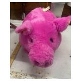 Pink Plush Piggy Bank