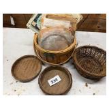 Woven Baskets and Paper Ephemera