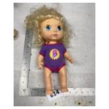 Blonde Baby Doll in Purple Outfit