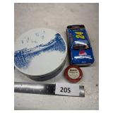 Collectible Tin and Car Set