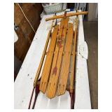 Flexible Flyer Wooden Sled