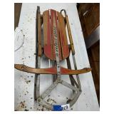 Silver Streak Metal and Wood Sled