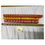 Four Wooden Flutes