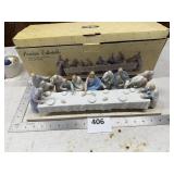 Porcelain Last Supper Sculpture
