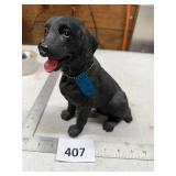 Black Dog Figurine