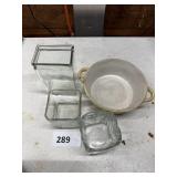 Glassware and Ceramic Bowl