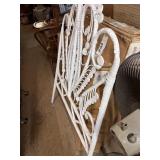 White Wicker Headboard