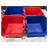 4 Plastic Bins