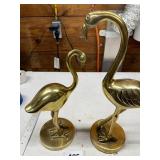 Brass Flamingos
