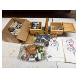 Sewing Box with Supplies