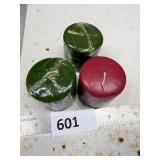 Three Pillar Candles