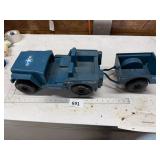 Blue USAF Jeep Toy