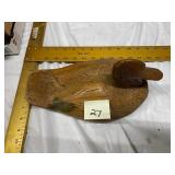 Carved Wood Duck Decoy
