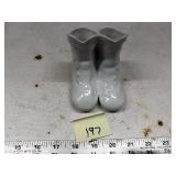 White Porcelain Boot Figurine