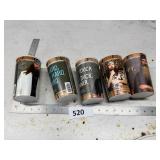 5 Themed Cups